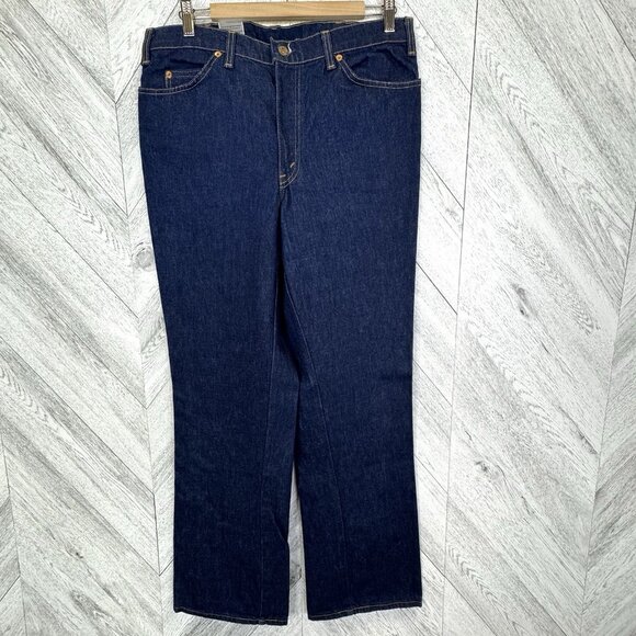 Vintage 80s GWG Jeans Mens 36x32 Scrubbies Bootcut Dark Wash Denim Deadstock NWT - Picture 7 of 9